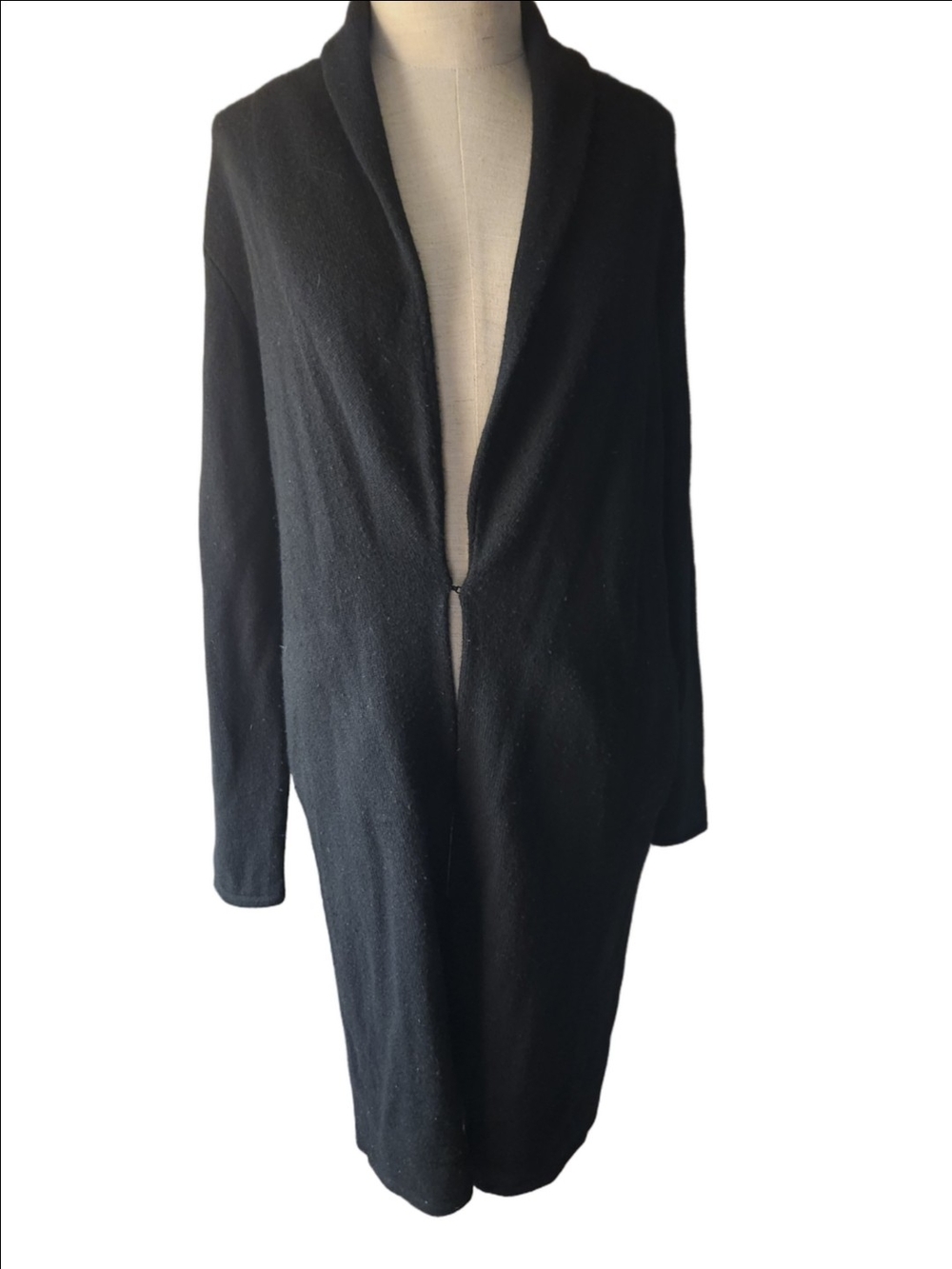 Ralph Lauren Black Label Women's Long Cashmere Cardigan Sweater Sixe Large